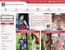 Tablet Screenshot of kimono-yukata-market.com
